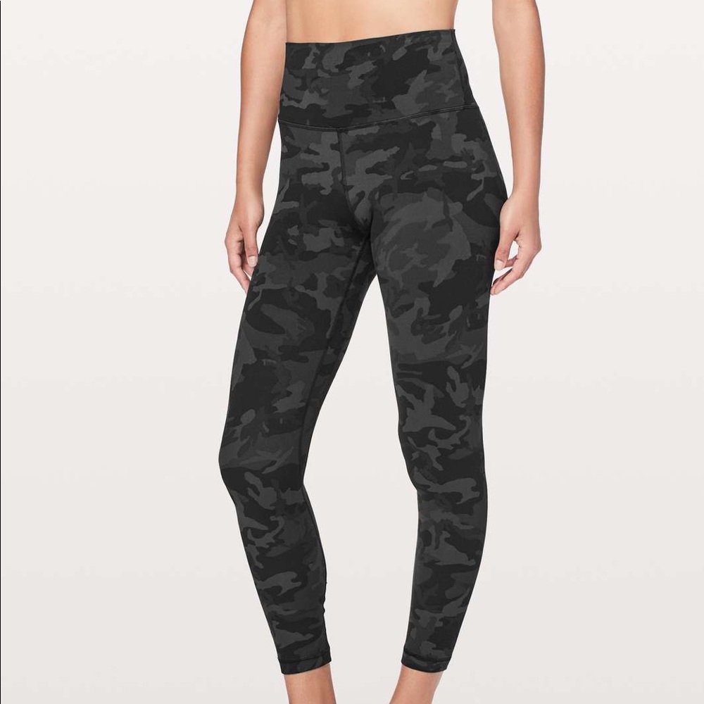 Incognito Camo Multi Grey Lululemon 25inch Aligns